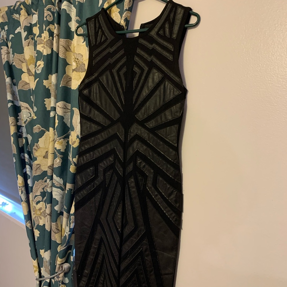 Black Greylin midi dress